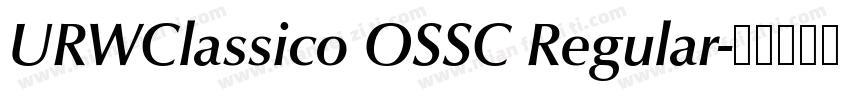 URWClassico OSSC Regular字体转换